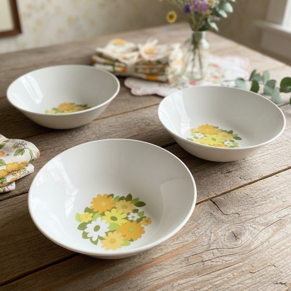 Johnson Bros. Kerrydale Ironstone 3 Cereal Bowls England*